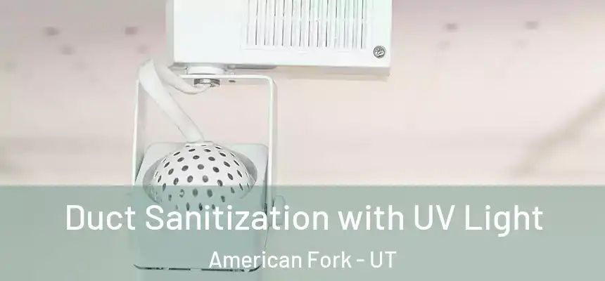  Duct Sanitization with UV Light American Fork - UT